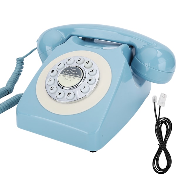 CTN8019 Push Rotary Dial Desk Telephone Single Line Corded Phone för hemmakontor