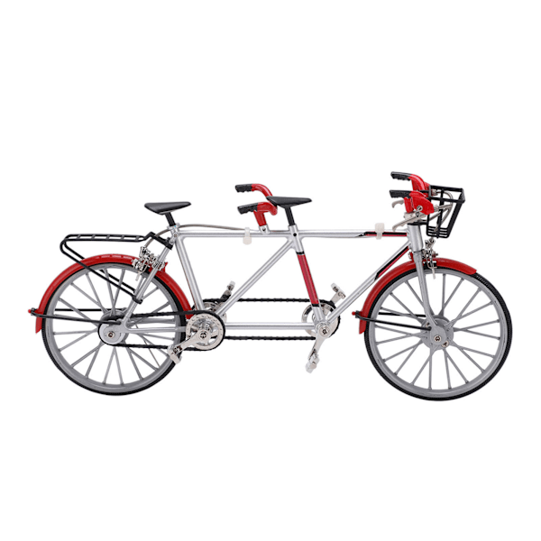 Tandem Mini Cykelmodell Hög Simulering Utsökta Detaljer Legering Cykelmodell för Hemmakontor Skrivbordsdekorationer Gåvor