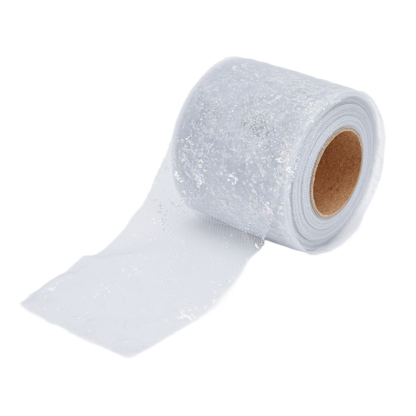 Tulle stof 25 meter 6cm polyester materiale letvægts bærbare tylle ruller til tøj dekoration grå