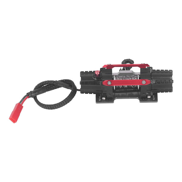 RC-vinssi, alumiiniseos, sähköinen kaksimoottorinen simuloitu vinssi Axial SCX10 90046 D90 1/10 RC-autoon, 6-8 V, punainen