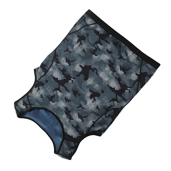 Herre Sauna Sweat Vest Heat Trapping Slankende Talje Trainer Camouflage Print Body Shaper Tank Top L XL Str.