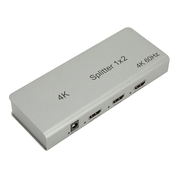 HD Multimedia Interface Splitter 4K 1 in 2 ut ljudvideoduplikator för Xbox för PS4 HDTV 100‑240V US-kontakt