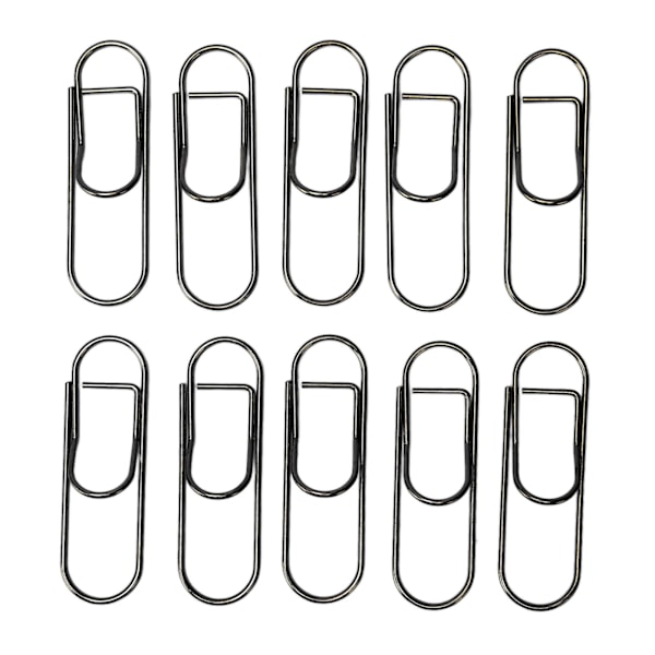 66 stk Metal Pen Clips til Student Skridsikring Rustforebyggende Papirclips Pen Holder til Notebooks Office School Sort