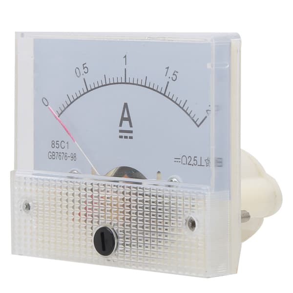 85C1 0~2A Pekartyp Amperemeter DC Strömmätare Panel Amperemeter för Strömmätning