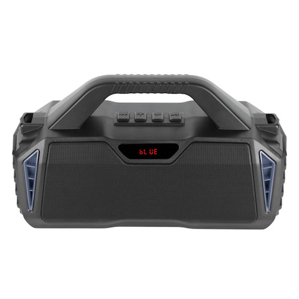 Bluetooth-kaiutin, suuri äänenvoimakkuus, kannettava, raskas basso, musiikkisoitin, jossa mikrofoni ulkokäyttöön, sininen
