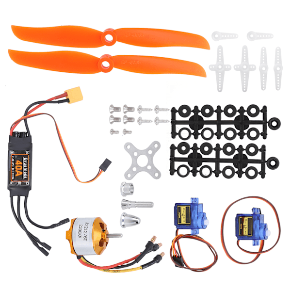 2212 KV2200 Motor 40A XT60T ESC SG90 Servo 6035 Propellertillbehörssats för RC-flygplan