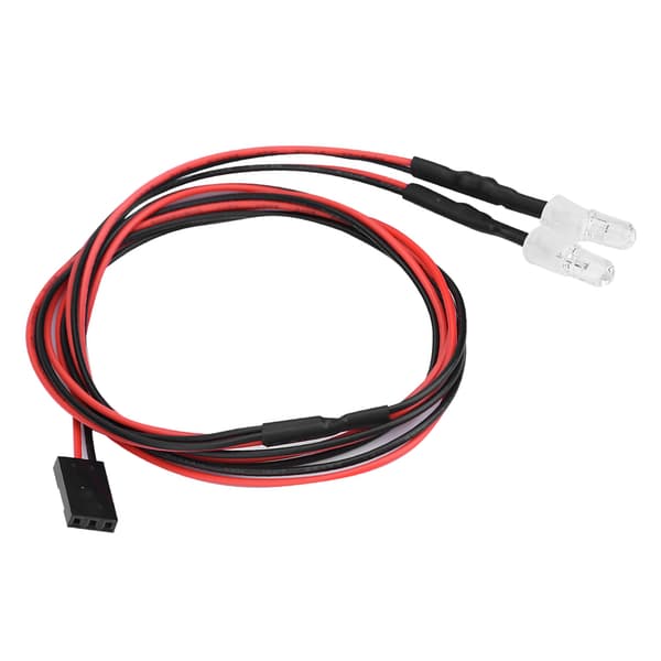 2 stk. 5 mm frontlykter RC-tilbehør LED-lys for 1/10 modell driftbil (12# rødt lys)