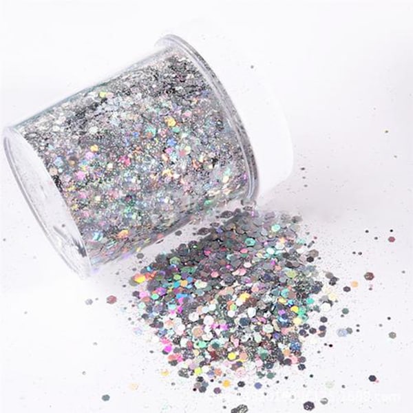 Glitterpulver Flashpulver Paljetter Nail Art Makeup Glitter Nagelpulver Dekoration