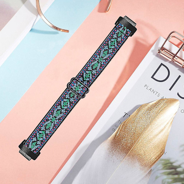 Fitbit Inspire 3 Nylon Solo Loop Sport Watch Band - Sort19