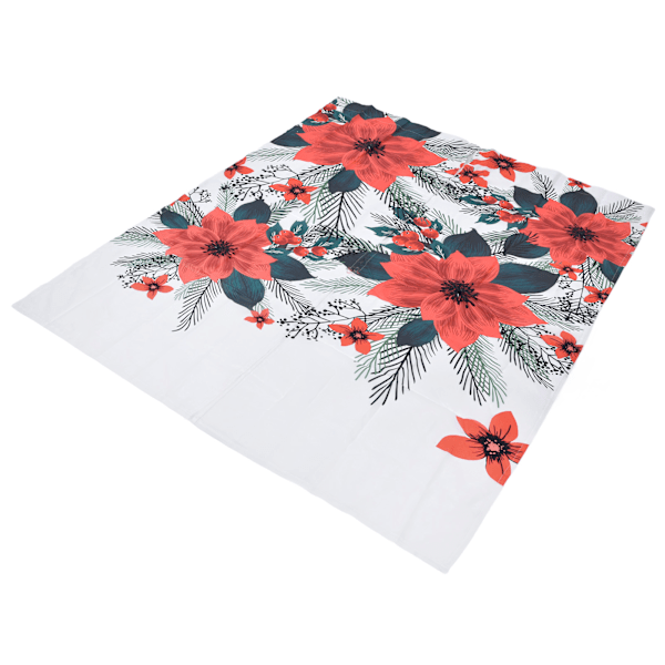 3D digitaltryckta gardiner röda blommor gröna blad dekortryckta gardiner för balkong veranda 170x200cm