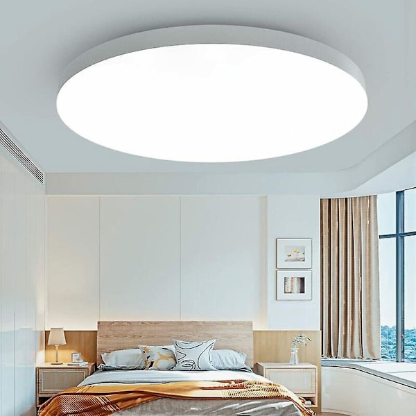 Moderne LED Taklampe, 18W Stue Taklampe 6000K Kald Hvit 1700K Rund Bad Taklampe Barne/Voksen Soverom Taklampe for Kjøkken