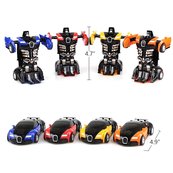 Robotbil Deformerende Barneleke Auto Robot Kule Leke for Gutter Bursdag