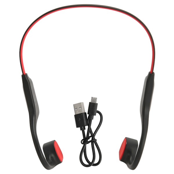 Bone Conduction Bluetooth Headset BT 5.3 IP56 Vandtæt Indbygget Mikrofon Letvægts Open Ear Trådløse Øretelefoner til Løb