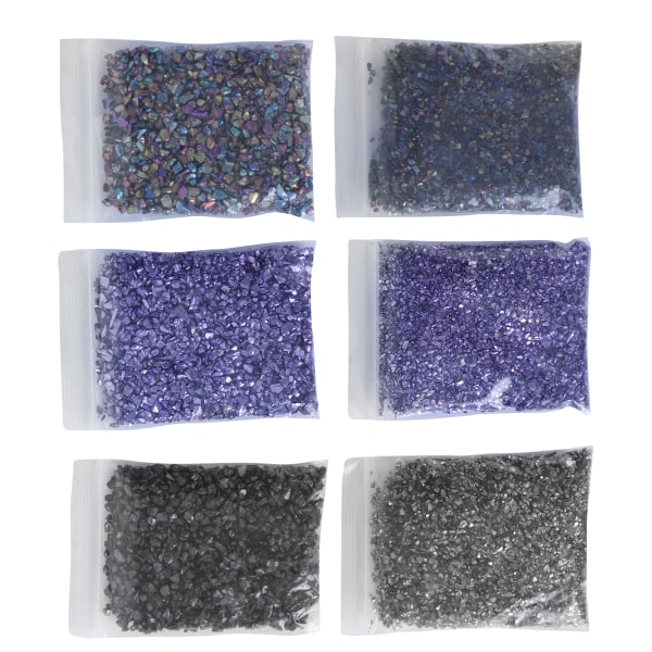 Nail Arts Craft DIY Vase Filler Uregelmæssig Glas Chips Knust Glas Form Filler Glitter Dekoration