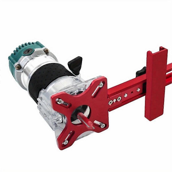 4-i-1 Fräsjigg för Router - Skåpsbeslag Jig Aluminium Router Cirkelsåg Jigg Punch-Router Fräsfäste B