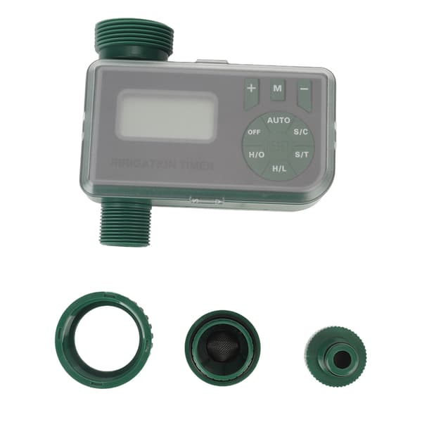 Sprinkler Timer Grön Läckagesäker G3/4 Yttre Gänga Vattenutlopp Vattningskontroll för Trädgård