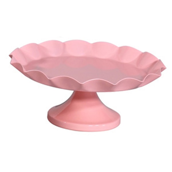 Kaktårtställ Minimalistisk Stabil Dekorativ Multifunktionell Tårtbricka Hållare för Cupcake Dessert Frukt Rosa S