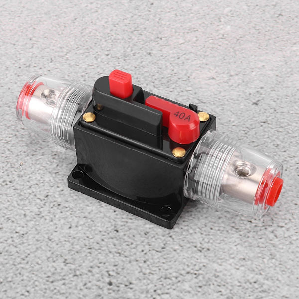 Bil Truck Audio Nulstilling Afbryder Sikring Holder Bil Tilbehør DC 12-24V40A