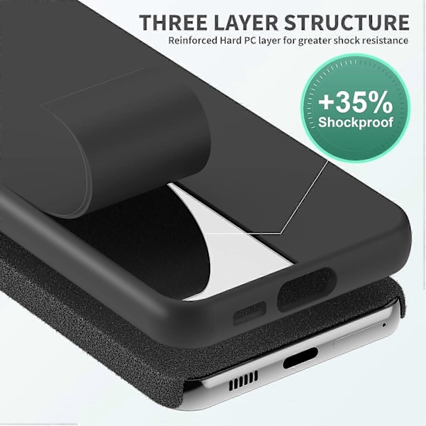 Flytende Silikon Deksel Kompatibelt med Samsung Galaxy 23 Deksel, Støtsikker Full Kroppsdeksel for Hver Linse for Samsung Galaxy 23