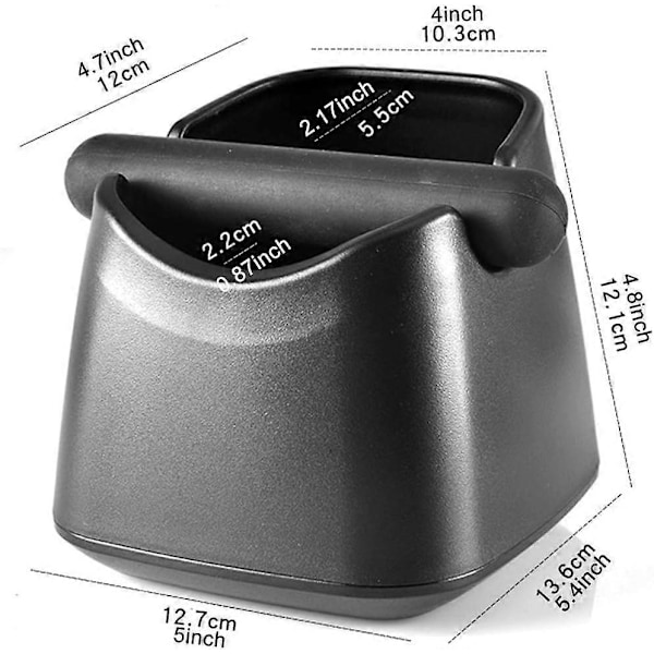 Kaffeboks - Avtakbar slåestang, slitesterk beholder, sklisikker kaffegrutbeholder