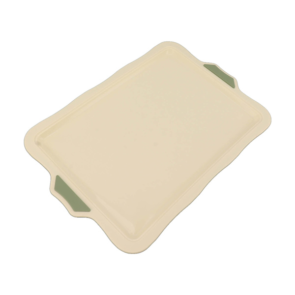 Silikon Bakeplate Non Sticky Multifunksjonell DIY Flat Base Kakeplate for Hjemmet