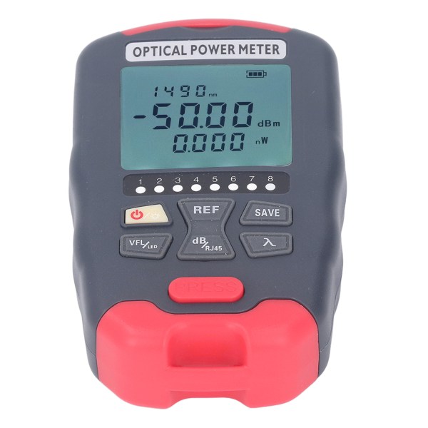 20KM Fiberoptisk Power Meter Rød Lys VFL Visuel Fejl Finder Net Kabel Tester LED Lys Optisk Meter ‑70 ‑ +10dbm Power Måleområde