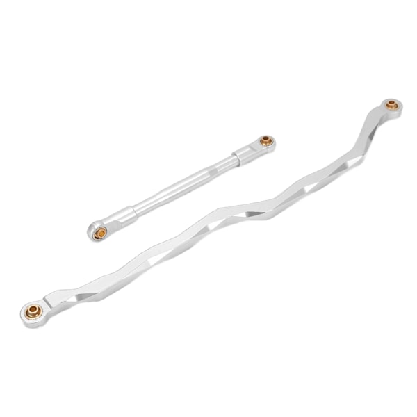 1/10 RC Styrstångs Länk Stång Aluminiumlegering Crawler Bil Dragstång för Axial RBX10Silver