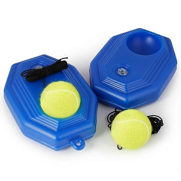 Tennis Treningsapparat med Ball Enkelt Treningsapparat Øvelse Egenplikt Tennis Selvlærende Rebound Apparat Sparringsapparat rund base
