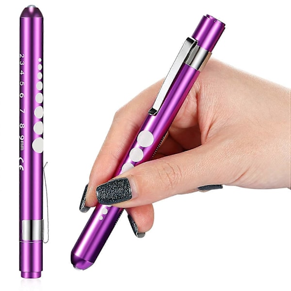 Sygeplejerske LED Penlight Mini Genanvendelig Pen Lommelygte Lille Pen Lommelygte Læger Lommelygte med Lommeklips til Sygeplejestuderende Hjem Udendørs Nødsituation Daglig
