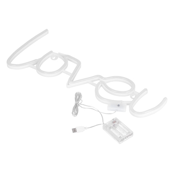LOVEU Neon Lys LED Farverige Neon Skilte til Hjemmedekoration Frieri Feriedekoration Pink Lys