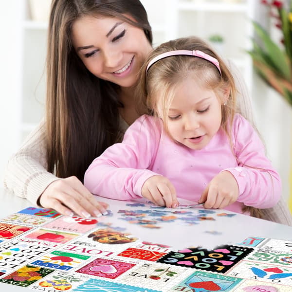 Rakkauspostimerkit Palapeli 200 Palaa Aivojumppapeli Pariskunnille