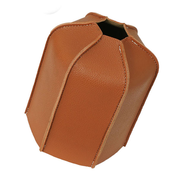 Flat Gassbeholder PU Lærhylse Brenselstank Beskyttende Etui Camping Komfyr PU Lærdeksel for Utendørs 450g 11.5x14.5cm