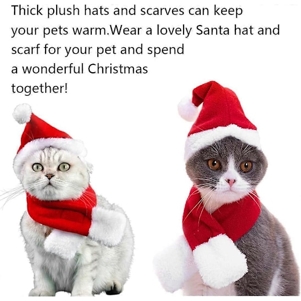 Juldräkt för katt och hund, Julkläder för husdjur, Juldräkt för katt, Juldräkt för hund, Juldräkt för katt för jul, fest,