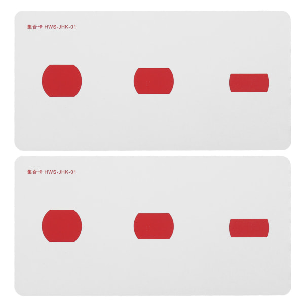 2 kpl Strabismus-korjauskortteja, jotka parantavat visuaalista tunnetta vedenpitävällä päällystetyllä paperilla Amblyopia-harjoituskortit