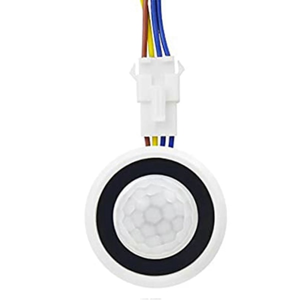 Justerbar Infraröd Mini Rörelsesensor Ljusströmbrytare - Smart Detektion - 110-220v PIR Sensor - Tidsfördröjning