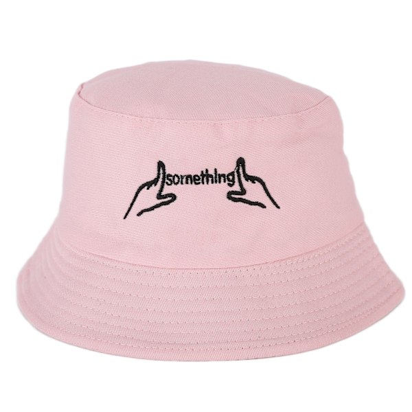 Pustemateriale barneklokkehatt, fasjonabel solbeskyttelse, bred brem baby solhatt for gutter og jenter, rosa