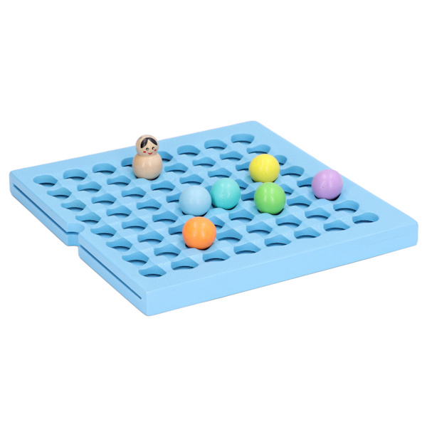 Puinen Matching Puzzle -lautapeli Rullaavat pallot Logiikka Ajattelu Lasten opettavaiset lelut