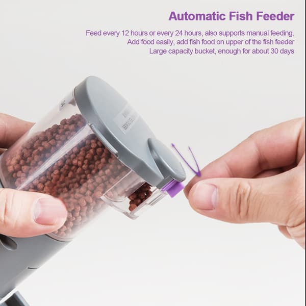 Intelligent Timing Automatisk Fiskefoderautomat til Akvariefisketank
