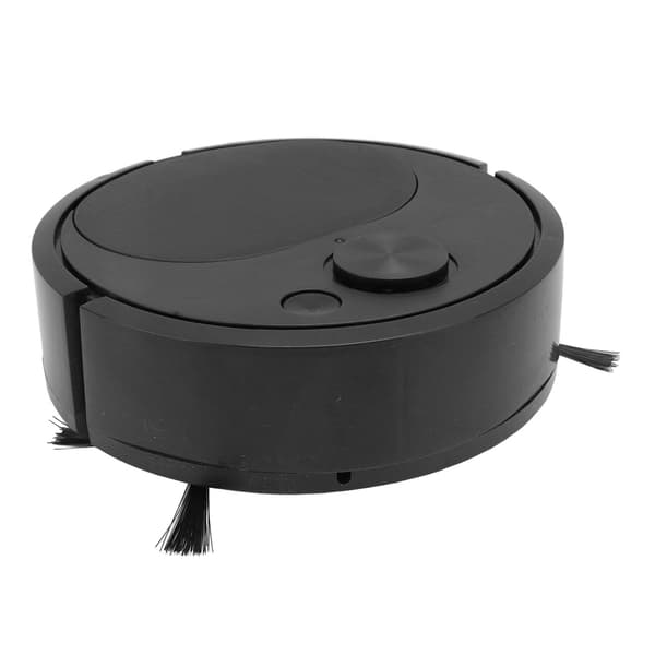 Robotstøvsuger Multifunksjonell USB-lading Mini Smart Feierobot for Tregulv Fliser Teppe Svart