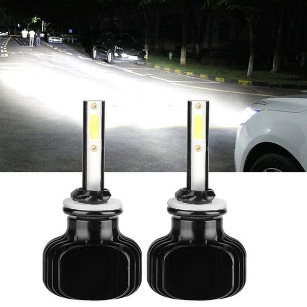 2 stk 880/881 6000K Hvit LED Bilfrontlyspære