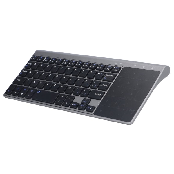 Trådløst tastatur 59 taster 2.4G trådløst ultratyndt mini bærbart tastatur med touchpad Numerisk tastatur til computer-tv