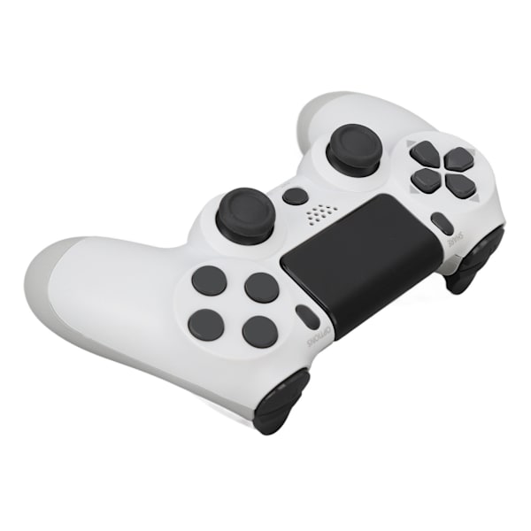 Trådlös spelkontroll Multifunktionell dubbelvibrations Bluetooth-gamepad för PS4-spelkontroller Vit