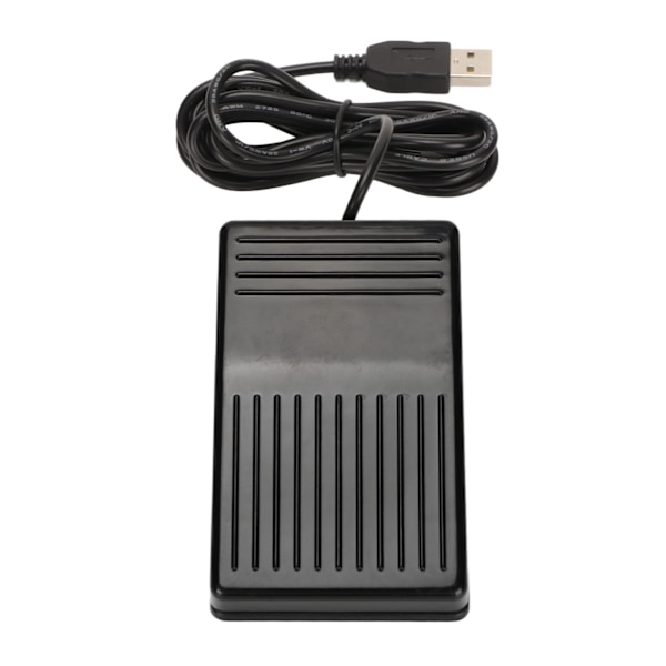 USB-fotswitchpedal, mekanisk switch, multifunktionell, enkelsidig fotswitchpedal med 2 meter kabel för dator