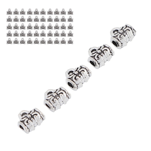 50 stk skjeggperler i robust legering, dreadlocksperler til DIY-smykker, tilbehør til hår og skjeggdekorasjon