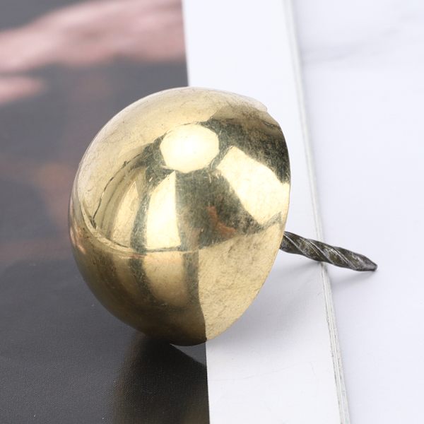 4 stk møbelspiker, rundt hode, antikk messing, dekorative sofa-møbeltilbehør 3cm-6cm4cm messing