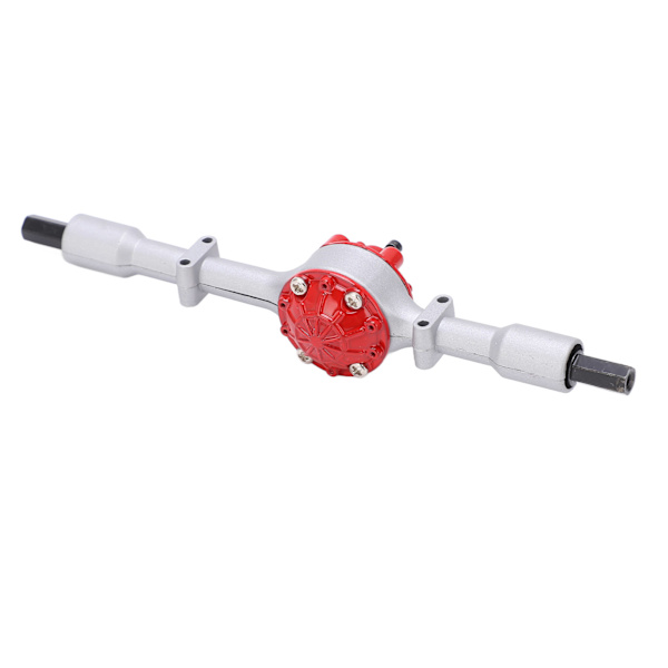 RC lastebil metall bakbroaksel erstatningstilbehør RC biloppgraderingsdeler for WPL D12Silver Red