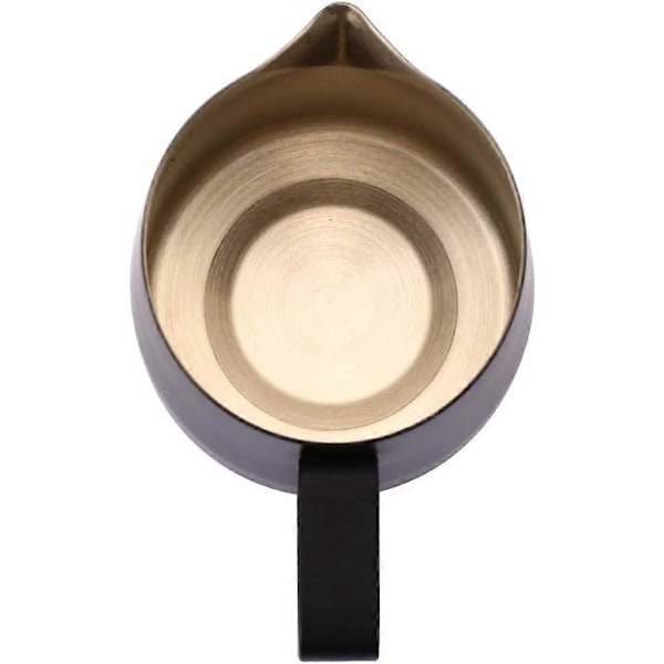 2025 Ny Espresso Mælkeskummer Rustfrit Stål, Kaffe Latte Art Kop 420ML Sort