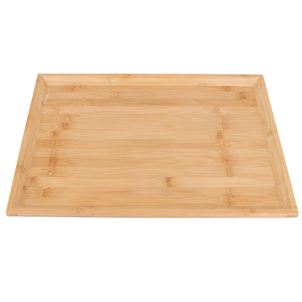 Husholdning Kjøkken Rektangulær Bambus Matserveringsbrett Tebrett For Grillmat Snacks KakeL 44.3x32.3x2.2cm