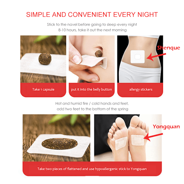 Mugwort Navel Paste Herbal Belly Sticker Mugwort Belly Patch