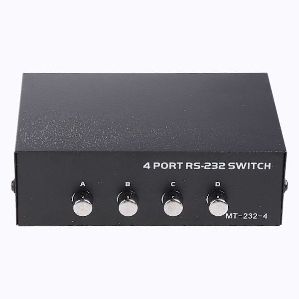 4-Port Datadelingsbryter For Skriver 9-Pin Seriell Bryter Databryter